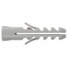 Taco Nylon Tradicional Gris   7 mm.  (Caja de 100 piezas)