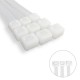 Brida Nylon 100%. Color Blanco / Natural 3,6 x 370 mm. 100 Piezas. Abrazadera Plastico, Organizador Cables, Alta Resistencia