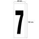 Numero Adhesivo 46x140 mm.   Nº 7