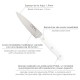 Cuchillo Husky Cocina 20 cm. Hoja Acero Inoxidable, Cuchillo Carne, Cuchillo Pescado, Cuchillo Chef, Mango Ergonomico Blanco