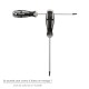 Destornillador Torx Inviolable Acero S2 Mango TPR Bimaterial. Medida T08 x Ø 3,0 x 75 mm.