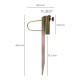 Pincho Acero Sombrilla Playa 45,5 cm.