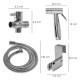 Ducha Bidet WC Con Válvula Cerámica H 1/2"  M 1/2" M 1/2"