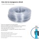 Manguera Transparente Nivel  6x8 mm. Rollo 50 metros