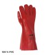 Guantes Pvc Rojo 35 cm. (Par)