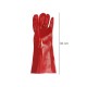 Guantes Pvc Rojo 35 cm. (Par)