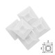 Base Adhesiva Para Bridas 19x19 mm. Blanca Bolsa 100 Unidades