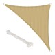Toldo Vela Sombra Jardin Triangular Beige 5,0 x 5,0 metros.