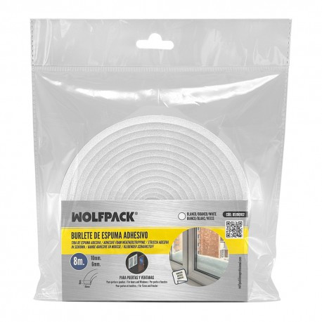 Burlete Espuma 8 m. x 6mm. x 10mm.