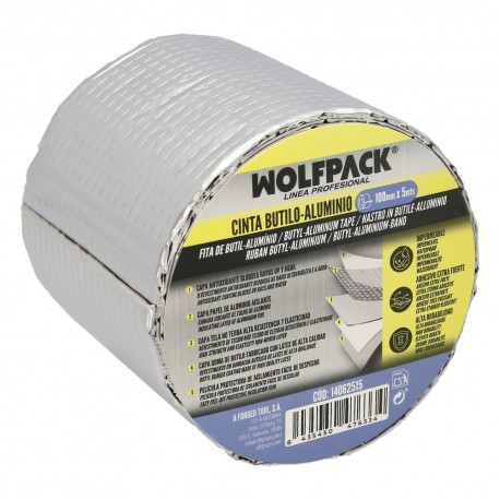 Cinta Butilo-aluminio 100 mm. 5 metros.