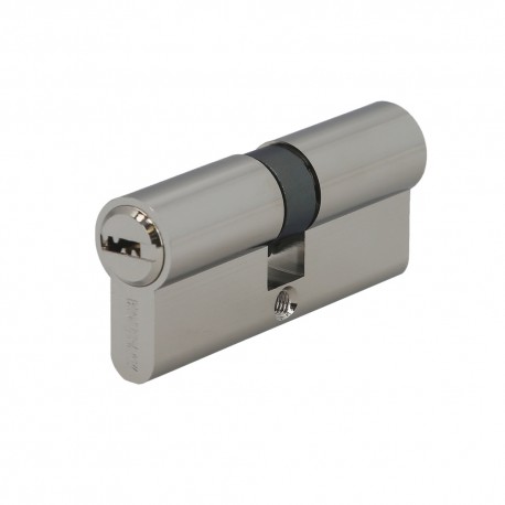 Cilindro Seguridad 35x35 mm/13,5 Leva Corta Niquelado Con 5 llaves