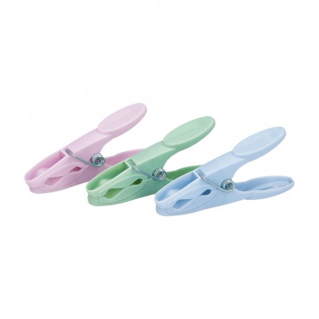 Pinzas Tender Ropa Plastico (Pak 24 Pz)