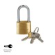 Candado Laton Arco Largo Llaves Iguales 30 mm. Nº2