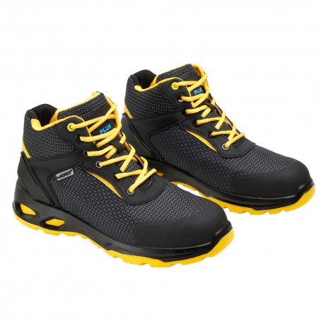 Bota Seguridad Maurer S3 Modelo Amerina Antideslizante con Suela Composite y Resistencia a los Hidrocarburos. Talla 43.