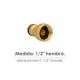 Adaptador Manguera Laton  1/2" Hembra, Adaptador Grifo, Conector Grifo A Conector Rapido