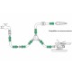 Conector Manguera Plastico 1/2 Con Stop  Blister