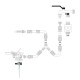 Pincho Para Aspersor Metalico Saturnia Con Racord Manguera