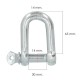 Grillete Recto Galvanizado 14 mm. 9/16" Uso Domestico