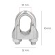 Sujetacables Galvanizado 24 mm. 1" Uso Domestico