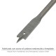 Broca Plana Madera 3 Puntas Wolfpack   14,00 mm.