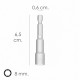 Llave Vaso Magnetica 8 mm. (2 Piezas)