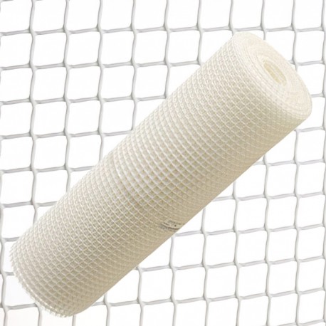 Malla Cuadrada Plastico 0,5 cm. x 1 metro. Blanca Rollo 25 metros