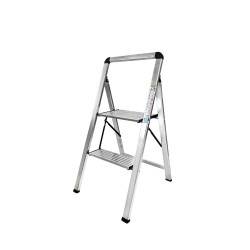 Escalera Plana Aluminio 2 Peldaños