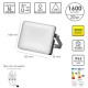 Foco Led Plano Potencia 20 Watt. 1600 Lumenes. Luz Calida 3000ºK Protección IP65. Cuerpo Aluminio. Foco Exteriores / Interiores