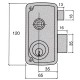 Cerradura Ucem 4056-b-hb/65/ Derecha