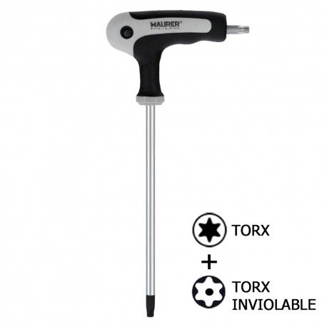 Llave Torx Maurer Con Mango "T" T40 Inviolable